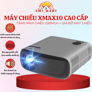 Máy Chiếu Mini XMAX10 SWI Hình Ảnh Sắc Nét Hỗ Trợ Video 4K Phục Vụ Xem Phim Giải Trí Dạy Học Đa Năng