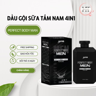 Dầu Gội Sữa Tắm Nam 4in1 Perfect Body Men 350ml, Rửa Mặt Vệ Sinh Vùng Kín Hương Thơm Nam Tính Quyến Rũ