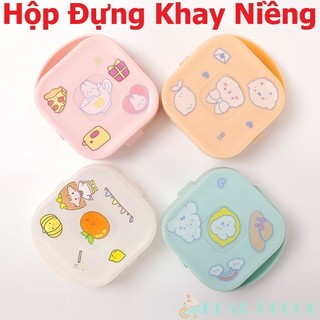 Hộp Đựng Dụng Cụ Niềng Răng Có Quai Xách, Đựng Khay Niềng Răng, Hàm Duy Trì và Vật Dụng Nhỏ Tiện Lợi