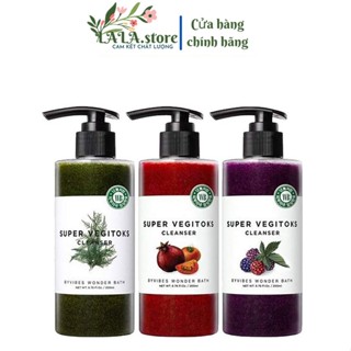 Full size - 300 ml - Sữa rửa mặt rau củ thải độc Super vegitoks cleanser Wonder bath