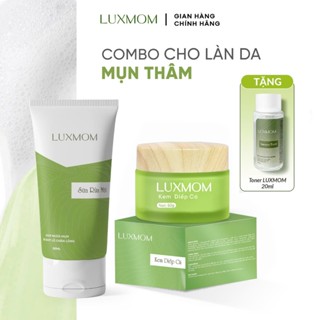 Bộ Dưỡng Da Luxmom Hoàn Hảo Kem Dưỡng Diếp Cá và Sữa Rửa Mặt + Tặng Toner 20ml