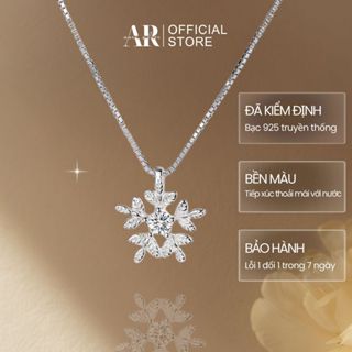  Dây chuyền nữ bạc 925 vòng cổ bạc bông tuyết đẹp-AURASILVER-DC18 