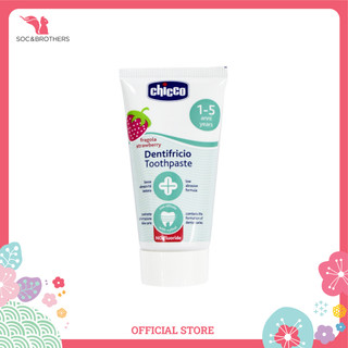 Kem đánh răng Chicco cho bé vị chuối, dâu 12m+