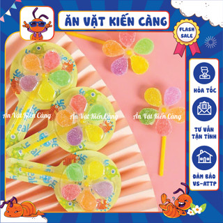 Combo Kẹo Dẻo Chong Chóng 5 Vị Chua Ngọt, Kẹo Dẻo Đường Hương Trái Cây, Đồ ăn vặt