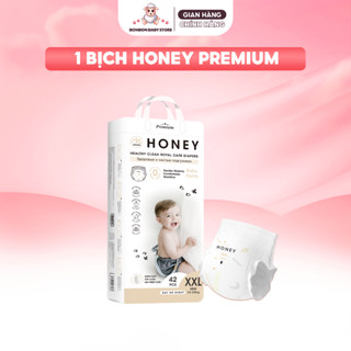   1 BỊCH  Tã Bỉm Dán Quần Honey Premium Chính Hãng Đủ Size Cho Bé Thoải Mái 4-20kg 