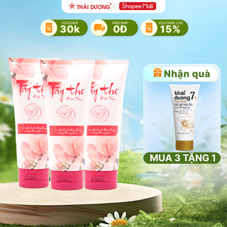 COMBO 3 sữa tắm tây thi 200ml hương hoa đào dành cho da mụn , làm sạch da  tặng 1 TUÝP  7 plus 50ml _Sao Thái Dương