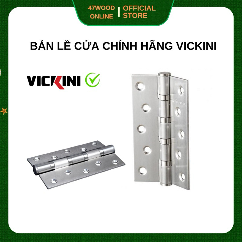 47WOOD Bộ 2 bản lề lá hiệu ivan dày 3mm - Bản lề cửa 5x3inch dày 3mm 47wood