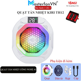 Quạt tản nhiệt cho điện thoại sò lạnh Kiri TH12 cao cấp làm lạnh không tụt fps khi chơi game pubg