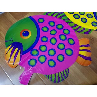 BÓNG BẠC TRUNG HÌNH CÁ CHẤM, CÁ RÔ SIZE 60CM