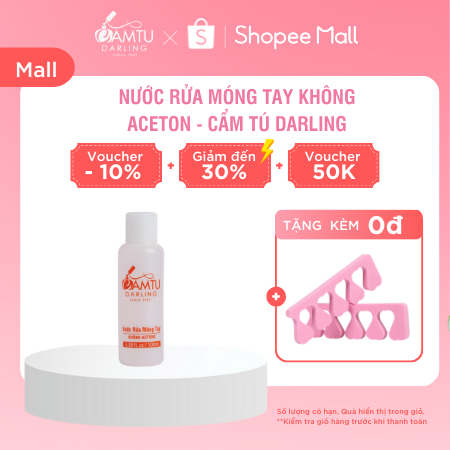 Nước Rửa Móng Tay Không Aceton - 100ML Chính Hãng , Tẩy Sạch, Không Hại Móng, Không Mùi Khó Chịu