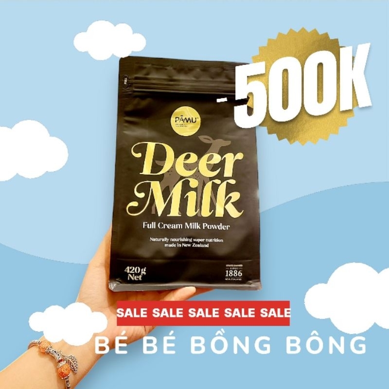 [DATE 2026] Sữa Hươu Đỏ Pamu Tinh Chất 100% Nguyên Kem Dạng Bột 420g - CHÍNH HÃNG