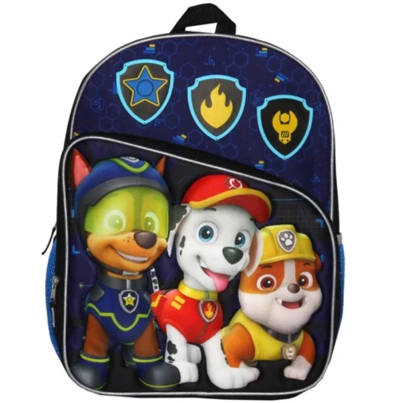 Balo Paw Patrol xanh than cho học sinh tiểu học.