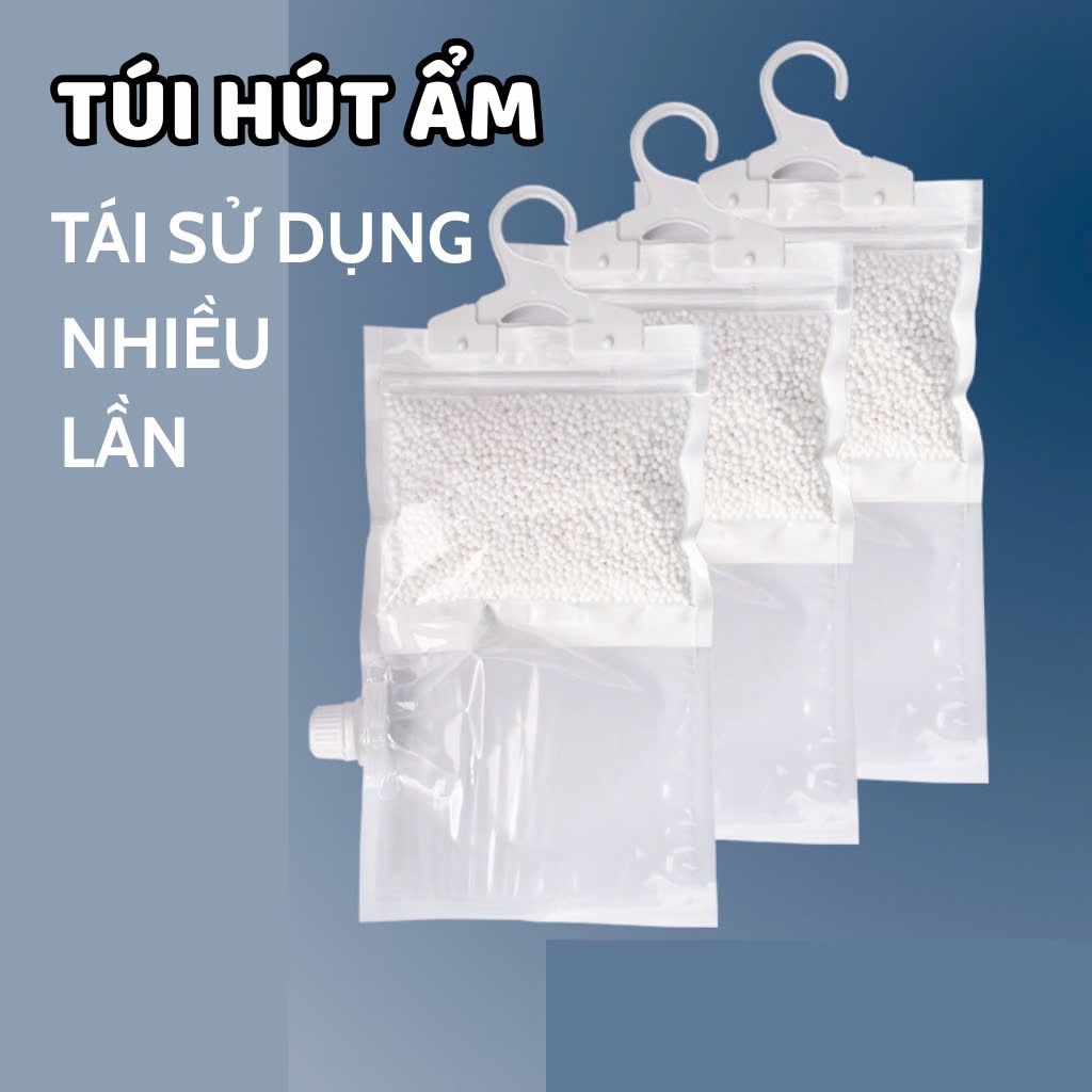 Túi Hút Âm Có Kèm Móc Treo Kèm Hạt Hút Ẩm 2 Trong 1 Với Khả Năng Thấm Hút Siêu Đỉnh 88622