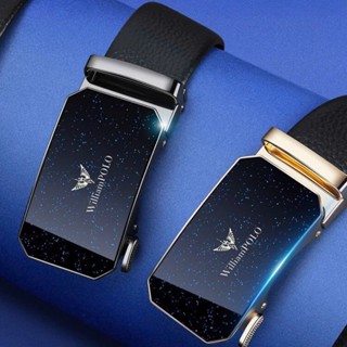 Thắt lưng nam da cao cấp WilliamPOLO khóa tự động không gỉ phong cách sang trọng TL84