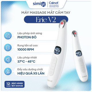  Máy massage mắt Crenot Erie V2 mini cầm tay mát xa mắt chống lão hóa giảm quầng thâm bọng giảm căng thẳng chăm sóc mắt 