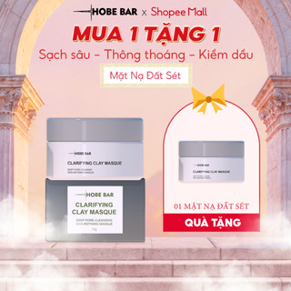 [Mua 1 Tặng 1] Mặt Nạ Đất Sét HOBEBAR Làm Sạch Sâu Se Khít Lỗ Chân Lông Cấp Ẩm Cho Làn Da 55g