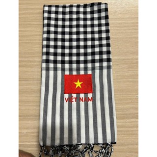 Khăn Rằn Nam Bộ Thêu Cờ Tổ Quốc