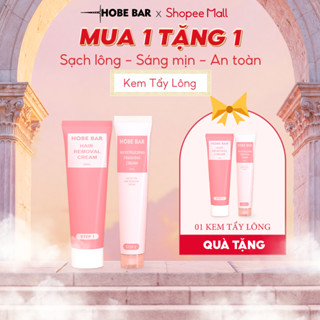 [Mua 1 Tặng 1] Kem Tẩy Lông Dịu Nhẹ Chiết Xuất Thực Vật HOBE BAR Hỗ Trợ Tẩy Lông Tay, Lông Chân, Lông Nách Cho Nam Và Nữ