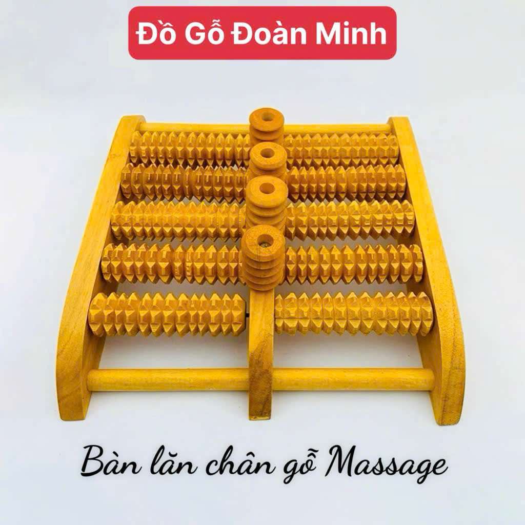 Bàn lăn chân gỗ, bàn massage chân huyệt đạo mẫu mới 2026 bằng gỗ tự nhiên - giảm đau mỏi, lưu thông máu