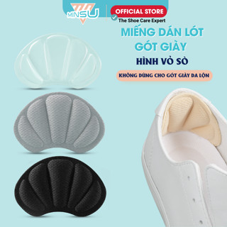 Miếng Dán Lót Gót Giày Vỏ Sò MINSU M5514 Đệm Chống Trầy Chân, Bị Rộng Chuyên Cho Giày Cao Gót, Thể Thao Nữ