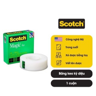 Băng keo 3M 810 scotch magic tape 3/4 inched.băng dính ma thuật. băng dính dán tiền,Băng keo 1 mặt 3