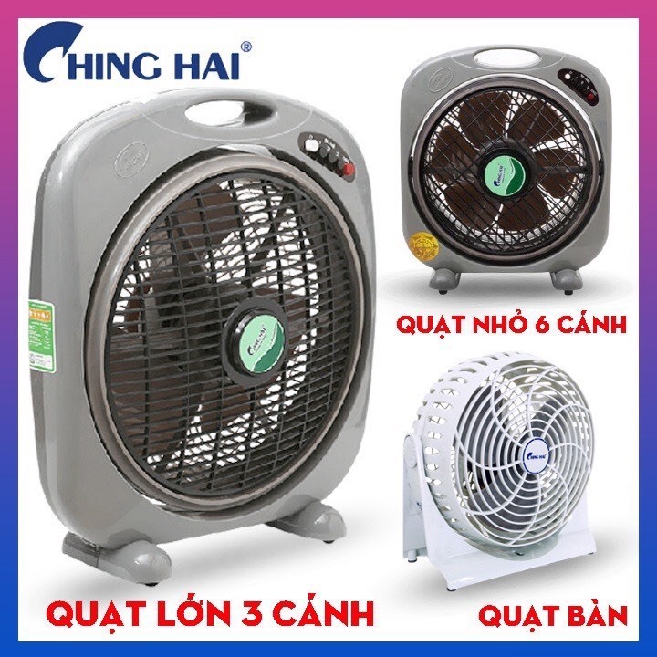 Quạt Hộp Tản Gió Chinghai BF168 / BF1688 - Tự Ngắt Khi Đổ, Gió Mát Sâu, Siêu Bền - Gia Dụng Giá Tốt 