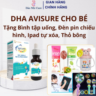   20ml TÍCH ĐIỂM & QUÀ  Avisure DHA Smart Kid - Giúp bổ sung DHA. Hỗ trợ trí thông minh bảo vệ mắt cho bé 