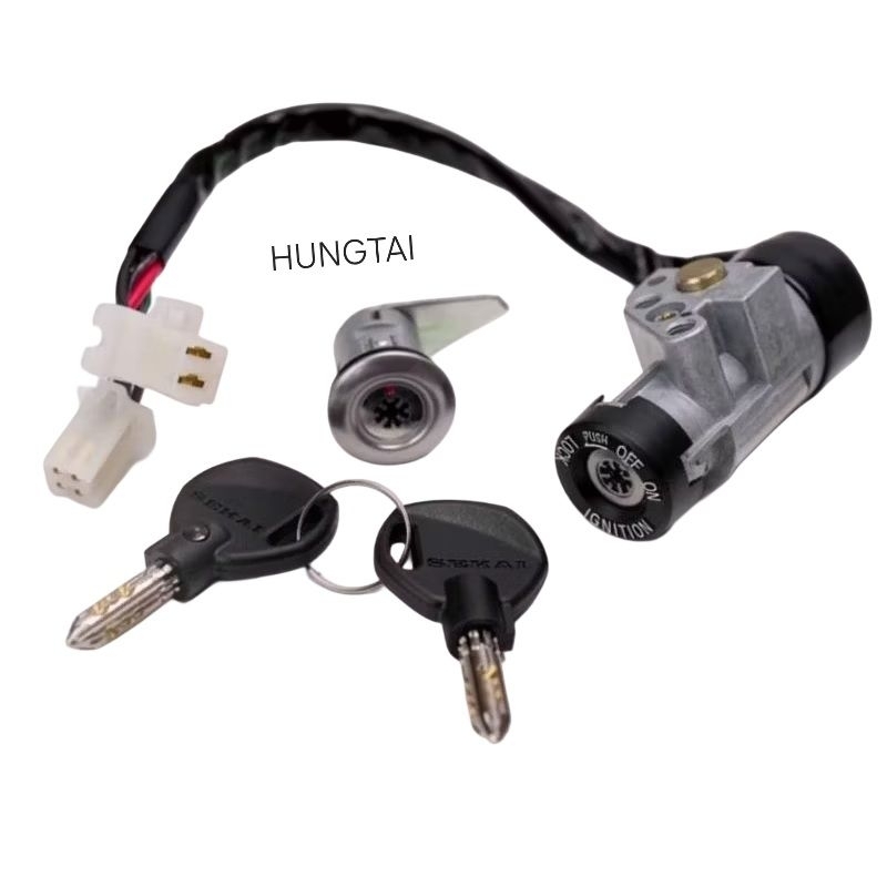 Bộ ổ khóa, công tắc điện 8 cạnh xe WAVE A, ALPHA 100.... chống đoản