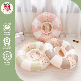 Phao ngồi tập bơi cho bé BAR ROT phao thiết kế dày dặn có chân xỏ chống lật an toàn cho bé yêu