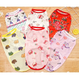 ÁO CHÓ MÈO ÁO THÚ CƯNG ÁO CHÓ TO MÙA HÈ SIÊU MỎNG SIÊU MÁT TỪ 1-40KG