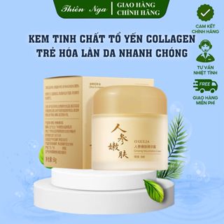 Ogulia Kem Dưỡng Da Tổ Yến nhân sâm Collagen 60g, Chống Lão Hóa, Mờ Nám Tàn Nhang, Dưỡng Trắng Căng Bóng