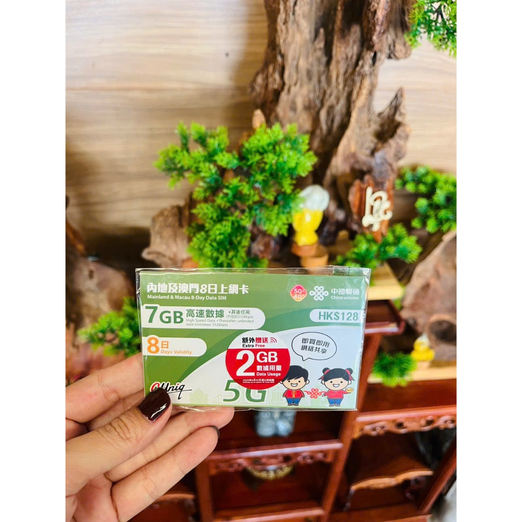 Sim Du Lịch Trung Quốc 9GB - 8 NGÀY