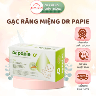[CHÍNH HÃNG] Gạc Rơ Lưỡi Dr Papie Vệ Sinh Răng Miệng Cho Bé Chính Hãng, hộp 30 gói
