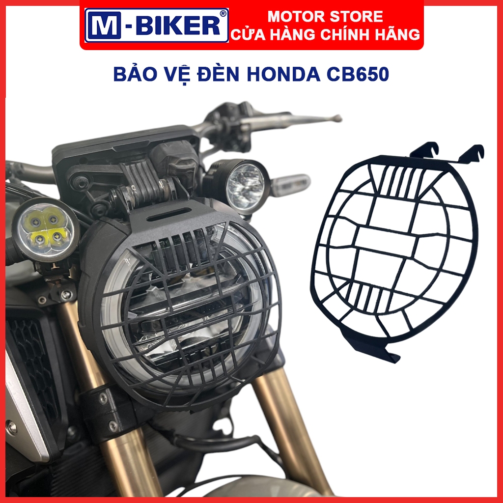 Bảo vệ đèn CB650, Che đầu đèn CB650, Ốp bảo vệ đèn CB650, Tấm lưới bảo vệ chóa đèn dành cho CB650