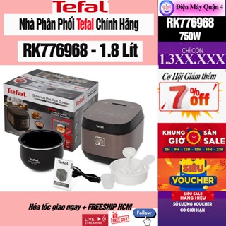 RK776968 -- Nồi cơm điện tử Tefal 1.8L RK776968 - Bảo hành chính hãng 2 năm