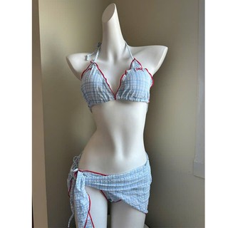   Sẵn + Hoả tốc  Naii.order | Bikini 3 món kẻ sọc sexy đồ đi biển hot trend 2025 N228 