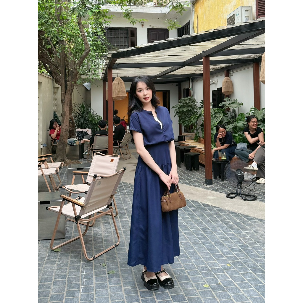 Set Áo Phối Áo Ba Lỗ Thiết Kế Cách Điệu Chun Gấu Kèm Chân Váy Xòe Dáng Dài Thời Trang Hè Nữ Tính - 20feb.closet - S274 | BigBuy360 - bigbuy360.vn