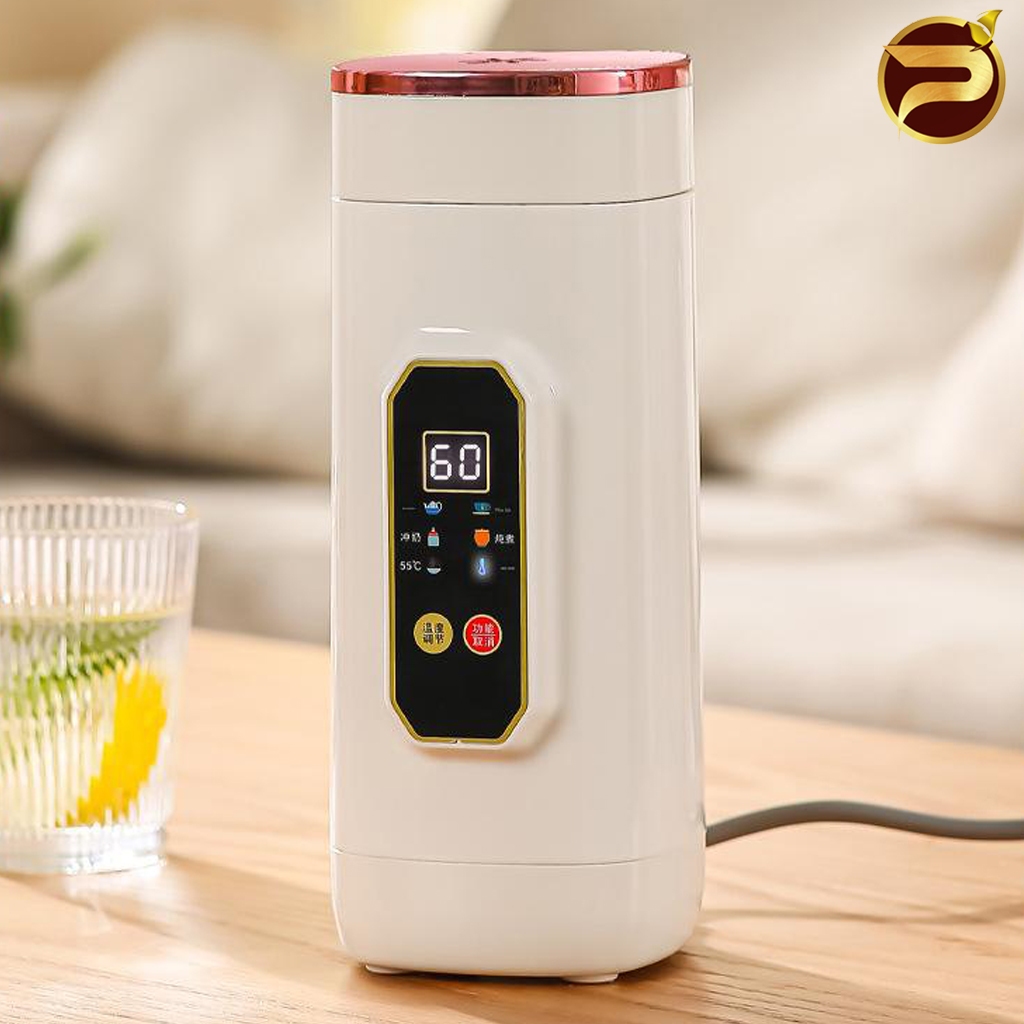 Bình Đun Nước Di Động, Cốc Nước Nóng Điện 650ML ,Ấm Đun Nước Mini, Ấm Siêu Tốc Thép Không Gỉ,  Bảo Hành 12 Tháng