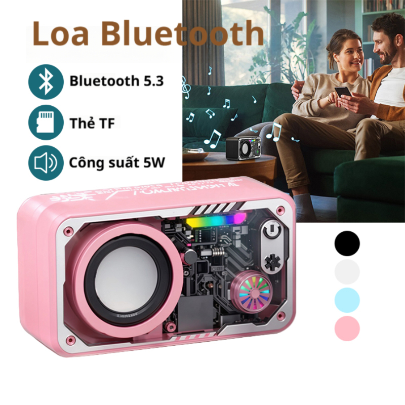 Loa bluetooth LED âm thanh vòm 5.3 có thể kết nối với máy tính để bàn/máy tính xách tay/TV