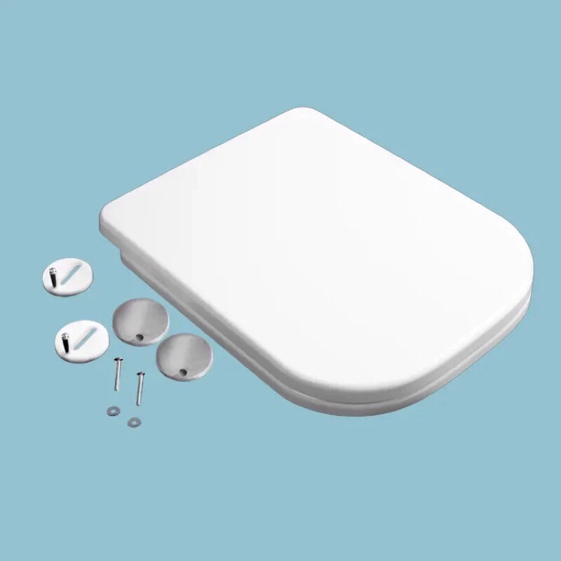 Nắp đậy bồn cầu trứng vuông, bệ ngồi bồn cầu trứng vuông rơi êm UF cao cấp nhập khẩu Mission