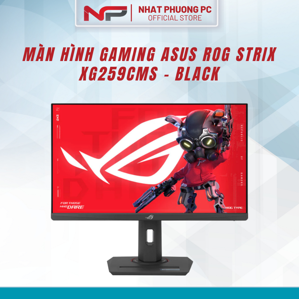 Màn hình gaming ASUS ROG Strix XG259CMS - Black | 25 inch, Full HD, Fast IPS, 310Hz, 1ms, Type-C, Phẳng