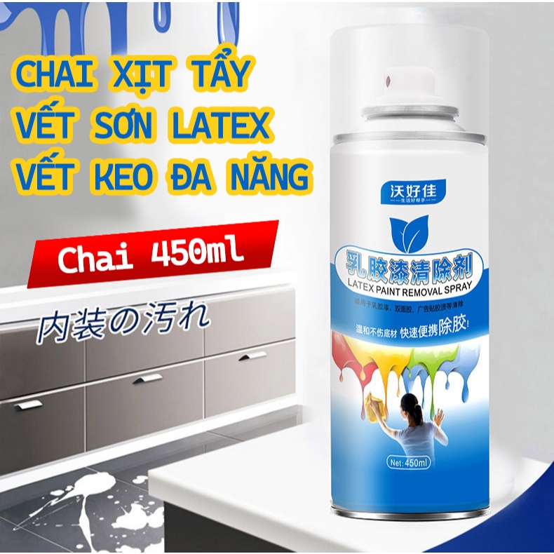 Chai Xóa Vết Sơn Latex, Xóa Keo Đa Năng VOCHAOCHAI 450ml