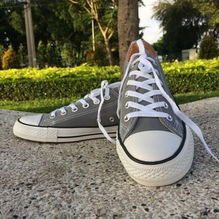 Giày  AllStar Classic Cổ Thấp Nữ Xám Nhạt