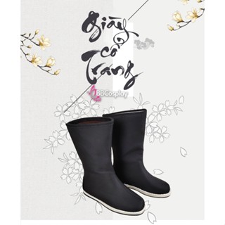 Giày Vải cổ Trang - giày đen ống cao - BBCOSPLAY - 2295