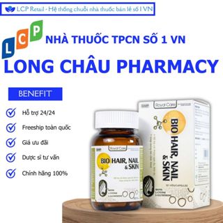 Viên uống Bio Hair, Nail & Skin Royal Care hỗ trợ nuôi dưỡng da, tóc và móng (30 viên) - Long Châu Pharma