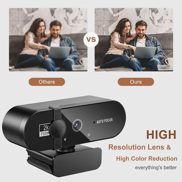 Webcam Full HD 1080P 30FPS có Microphone Tự động Lấy nét & Ánh sáng Cắm & Chạy | BigBuy360 - bigbuy360.vn