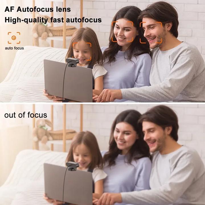 Webcam Full HD 1080P 30FPS có Microphone Tự động Lấy nét & Ánh sáng Cắm & Chạy | BigBuy360 - bigbuy360.vn