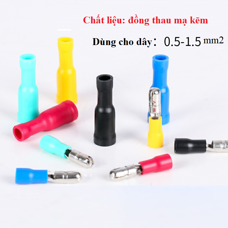 Đầu Cos Cốt nối dây điện - 50 cái - Đầu ghim dây điện - đầu nối dây