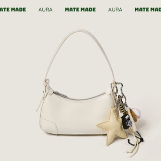 [TẶNG KÈM CHARM] Túi Xách Đeo Vai Nữ MATE MADE Aura - Dáng Hobo Viền Tròn - Da PU Mịn