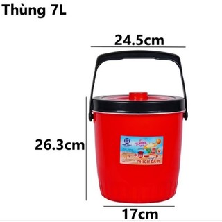 Phích tròn đựng đá viên, giữ nhiệt, đồ nóng, lạnh 7 Lít, 10 lít, 15 lít ,22 lít, 28 lít,VIỆT NHẬT
